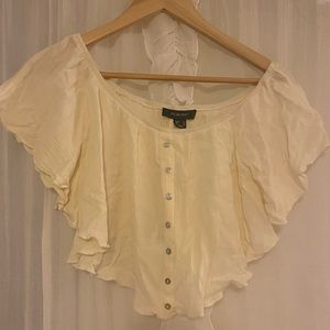 Cream Colored Loose Top Size XS
